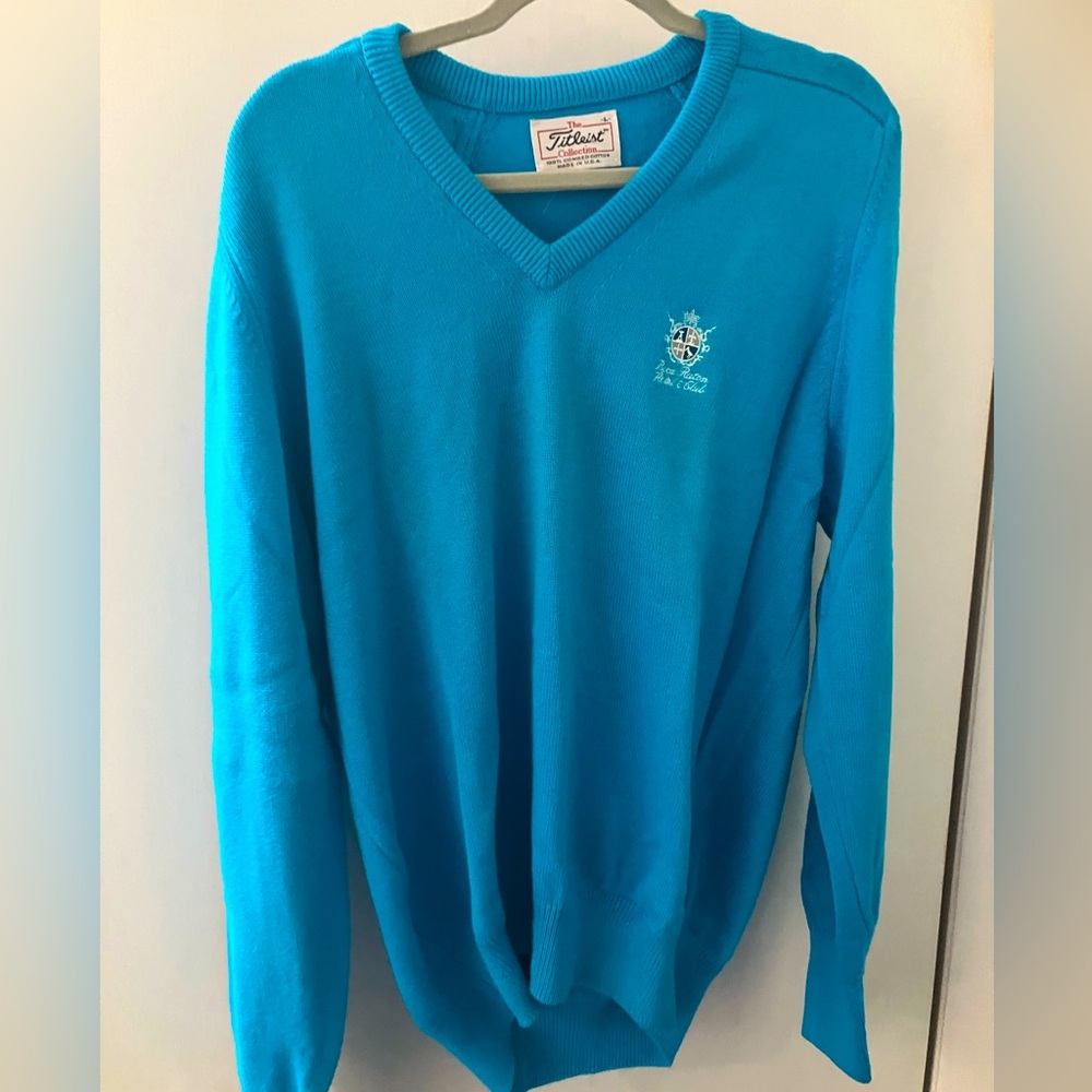 Vintage Titleist Collection Boca Florida Golf Club Sweater Shirt Size Large Rare